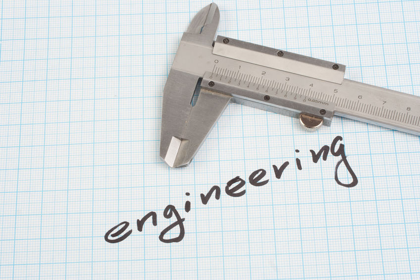 Screw and Nuts on graph paper background